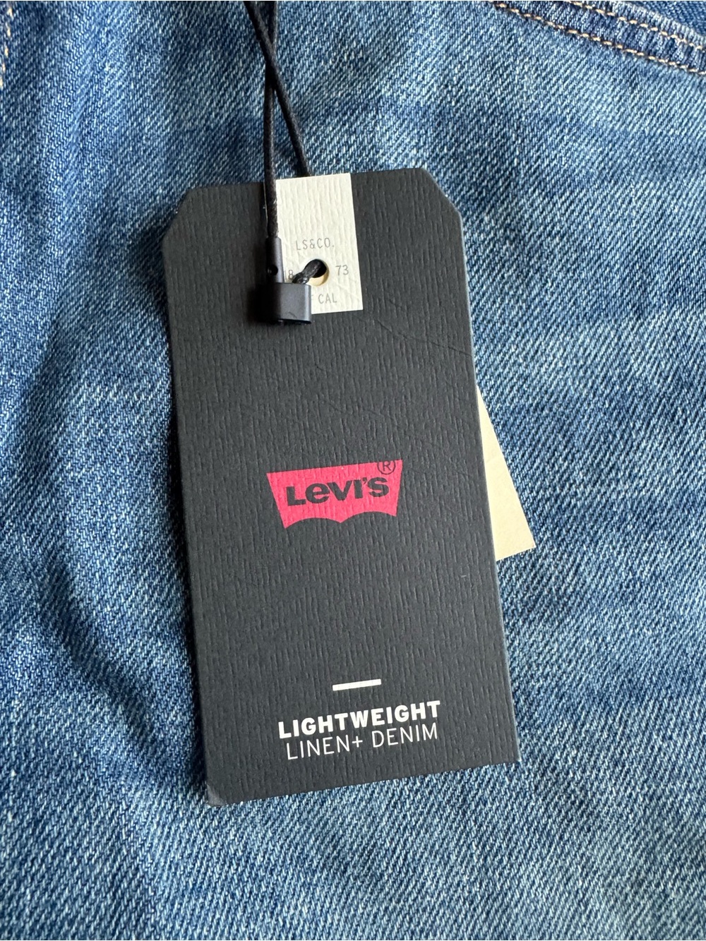 Levi's® Premium HIGH RISE BAGGY LINEN+ DENIM LIGHTWEIGHT WOMEN'S SHORTS Size 25 - Picture 5 of 8